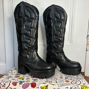 BARELY worn Jeffrey Campbell Honky Tonk Boots